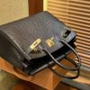 爱马仕 Birkin 30cm 经典黑 南非进口鸵鸟皮 顶级手缝工艺 金扣