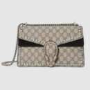 400249 Dionysus系列中号 Gucci酒神链条肩背包 乌木色配黑