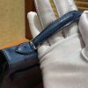 爱马仕 Mini kelly 19cm 靛蓝 南非KK级鸵鸟皮 银扣 原版蜜蜡线 顶级手工