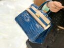 爱马仕 新增现货 birkin 铂金包 电光蓝 一级鳄鱼皮 金扣 30cm