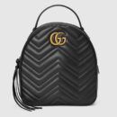 476671 GUCCI GG Marmont系列 绗缝 皮革 双肩包 黑色