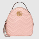 476671 GUCCI GG Marmont系列 绗缝 皮革 双肩包 粉色