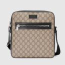473878 Gucci Supreme高级人造革扁平邮差包 Gucci男士斜挎包