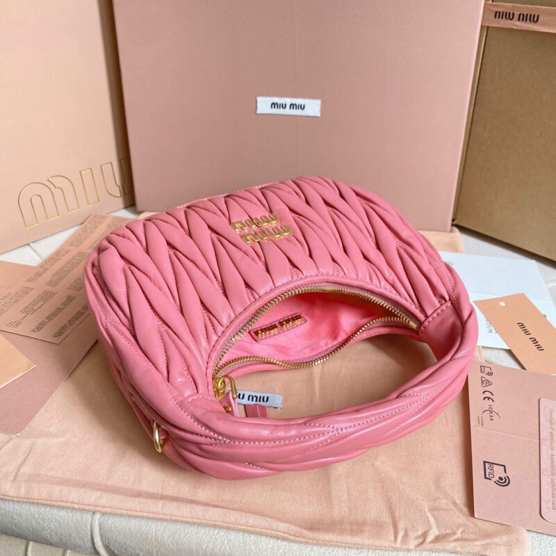 miumiu缪缪*Matelasse系列5BC125手袋海棠粉免检版 - Image 7