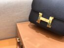 爱马仕 Constance 空姐包 经典黑 掌纹牛皮 全手工缝制 金扣 18cm 现货