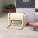 迪奥 JADIO RDIOR链条包 頂級小牛皮翻蓋式包 白色