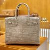 爱马仕 Birkin 30cm 斑鸠灰 金扣 一级皮 尼罗鳄鱼皮 臻品级别