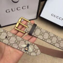 Gucci古奇新款2017蜜蜂印花腰带 Gucci女士皮带 古驰要带