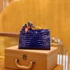39a276f74c41c40.jpg 爱马仕 Mini kelly 22cm 一级美洲鳄 电光蓝 原版蜜蜡线 顶级手缝