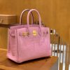 爱马仕 Birkin 30cm 樱花粉 金扣 尼罗 两点 鳄鱼皮