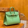 爱马仕 Birkin 25cm 掌纹牛皮 牛油果绿 金扣 外缝