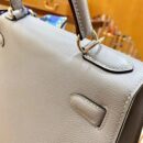 爱马仕 Kelly 28cm 冰川蓝 金扣 Epsom掌纹牛皮 全手工缝制 臻品级别