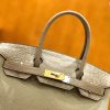 爱马仕 Birkin Touch 30cm 斑鸠灰 一级鳄鱼皮拼Togo牛皮 原版蜜蜡线 顶级手工