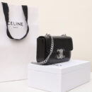 Celine*Triomphe系列手袋197993黑银免检版