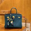 3aff76c9493aaae.jpg 爱马仕 Birkin Touch 铂金包 祖母蓝 Touch 牛皮拼鳄鱼皮 金扣 25cm