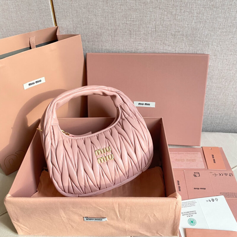 miumiu缪缪*Matelasse系列5BC125手袋浅粉色免检版 - Image 5