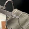 爱马仕 Lindy琳迪包 大象灰 德国进口togo牛皮 蜡线全手工缝制 26cm