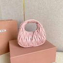 miumiu缪缪*5BP078Mini单肩包粉色免检版