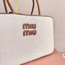 miumiu*5BB17长肩带公文包白色免检版