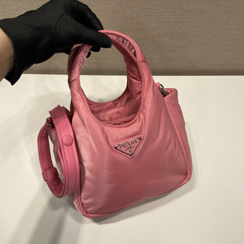 Prada单肩手提袋1BA359玫粉色免检版