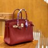 3c30ea2548b70a5.jpg 爱马仕 Birkin 30cm 石榴红 金扣 Togo德国进口牛皮 全手工缝制