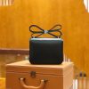 爱马仕 康斯坦 18cm 经典黑 Box 牛皮 金扣 原版蜜蜡线 顶级手缝