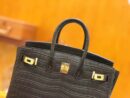 爱马仕 Birkin 25cm 石墨灰 一级尼罗鳄鱼皮 金扣 原版蜜蜡线 顶级手缝