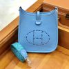 爱马仕 Evelyne 伊芙琳 16cm 北方蓝 全手工缝制