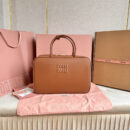 miumiu*5BB17长肩带公文包棕色免检版