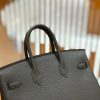 爱马仕 Birkin 25cm 锡器灰 Togo小牛皮 金扣 原版蜜蜡线 顶级手工缝制