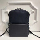 Fendi 芬迪新款 尼龙拼皮 BAG BUGS眼睛图案 双肩背包 藏蓝色