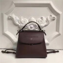 Fendi 芬迪 T台秀场同款 BACK TO SCHOOL背包系列 单肩斜跨两用 枣红色