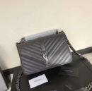 圣罗兰 YSL女包 圣罗兰手拿包 纯手工女包 YSL小牛皮包 灰色