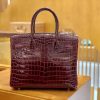爱马仕 Birkin 30cm 波尔多酒红 尼罗鳄鱼皮 金扣 原版蜜蜡线 顶级手缝 现货
