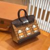 爱马仕 Birkin 20cm 限量版小房子 金棕色 Epsom拼鳄鱼皮 顶级全手缝工序