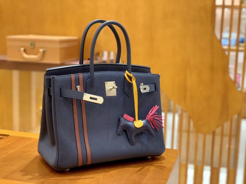 爱马仕 Birkin 30cm 中队长 银扣 德国进口togo 牛皮 全手工缝制 - Image 6