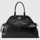 515937 Gucci手提袋 RE(BELLE) 软皮革手袋 大号 古驰手提购物袋 黑色
