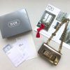S9002 迪奥女包 Dior包包 迪奥链条包 Jadolr Dior小牛皮包 金色