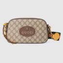 476466 Gucci Neo Vintage 高级人造帆布邮差包 古驰相机包 棕色