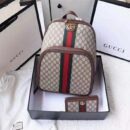 547967 Gucci男士背包 Ophidia系列 GG高级人造帆布 古驰双肩背包 乌木色