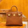 爱马仕 Birkin 30cm 金棕 一级野生湾鳄 金扣 原版蜜蜡线 顶级手缝