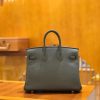 爱马仕 Birkin 25cm 锡器灰 Togo小牛皮 金扣 原版蜜蜡线 顶级手工缝制