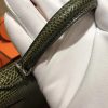 爱马仕 迷你2代 mini Kelly 丛林绿 仿蜥蜴皮 全手工缝制 19cm