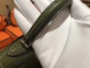 爱马仕 迷你2代 mini Kelly 丛林绿 仿蜥蜴皮 全手工缝制 19cm