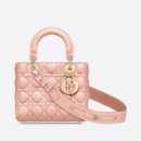 M0538 迪奥Lady Dior MyABCDior 手袋 羊皮革藤格纹 粉色