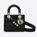 M0538 迪奥Lady Dior MyABCDior 手袋 羊皮革藤格纹 黑色