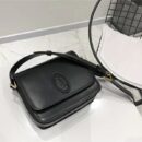 568569 YSL马鞍包 小号 磨面皮 圣罗兰box包 YSL肩包 黑色