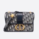 M9203 Dior Oblique 印花 30 Montaigne 手袋 Dior蒙田包 蓝色