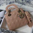 M0538 迪奥Lady Dior My ABCDior 手袋 漆皮藤格纹 裸色