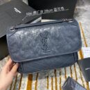 498894 YSL圣罗兰 Niki medium 28中号 进口原厂皮 蓝灰色